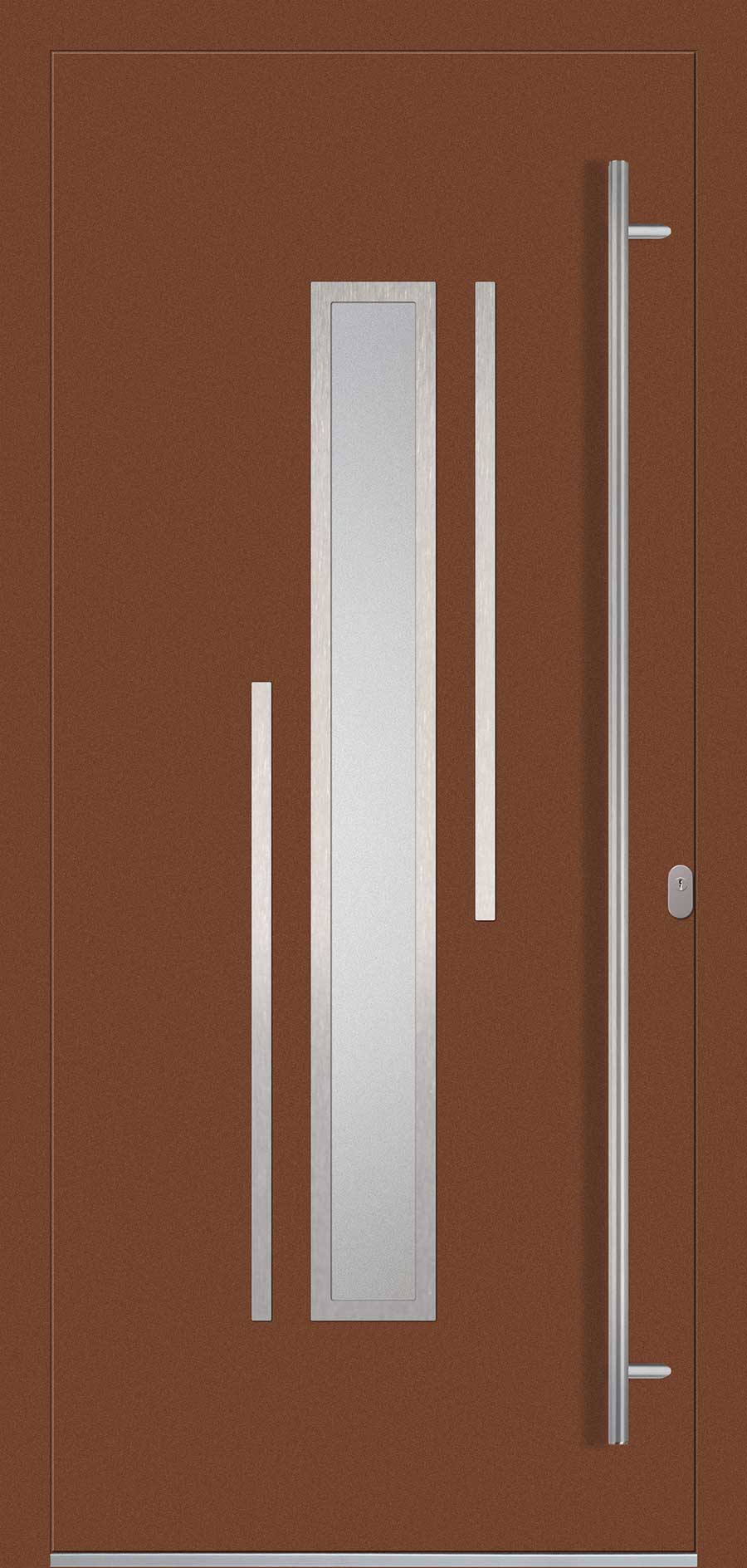 Panel uși intrare Aluminiu Gama Modern - model QF-AL-17 GLASGOW