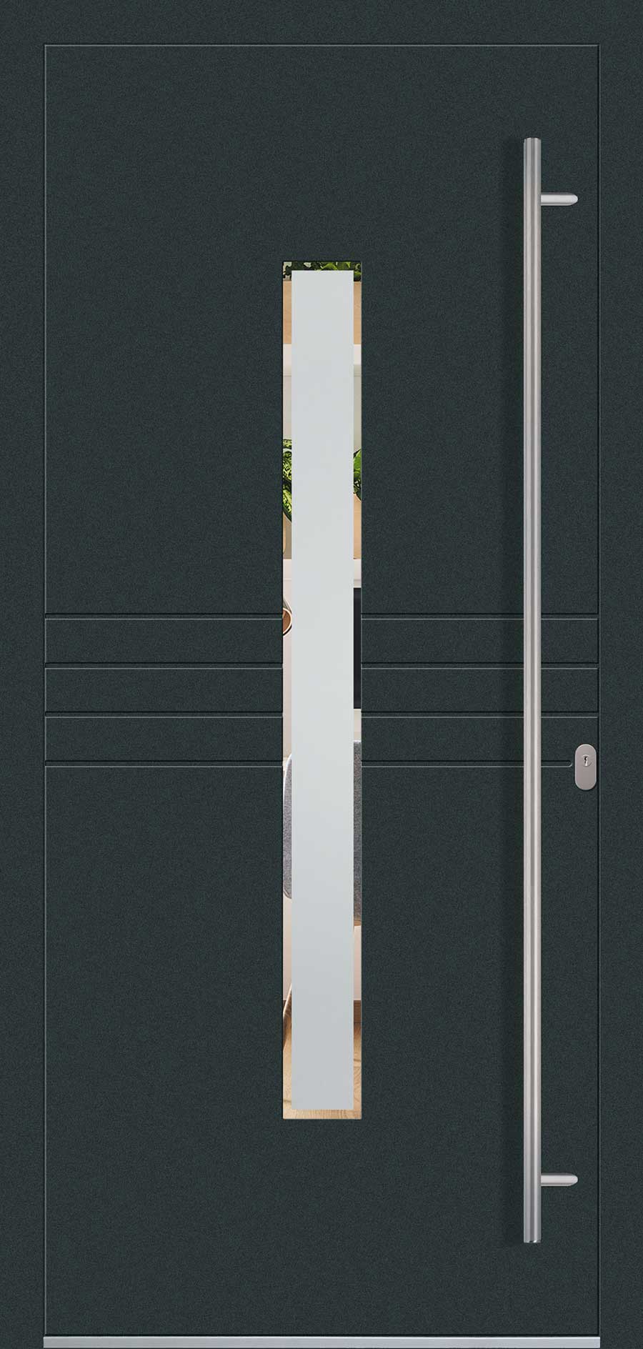 Panel uși intrare Aluminiu Gama Modern - model QF-AL-24 HELSINKI