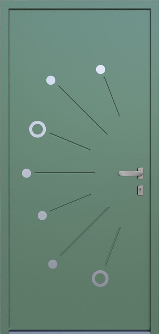 Panel uși intrare Aluminiu Gama Modern - model QF-AL-41 PORTO