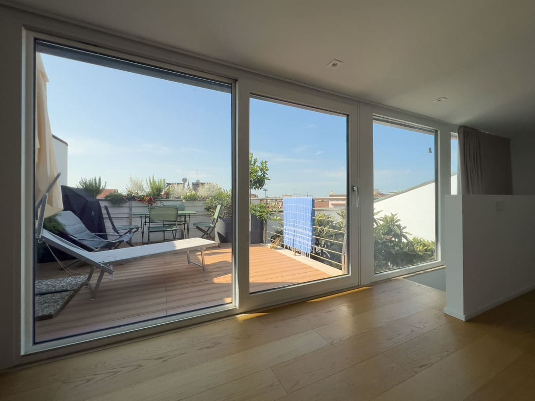 Ușă Culisantă din PVC Paysage Smart Slide 4Stars închisă