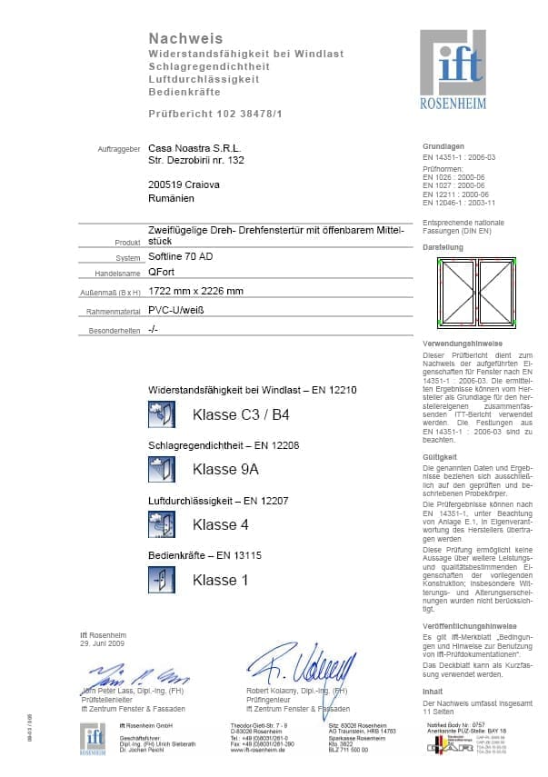 Finestra 5Stars con 2 ante